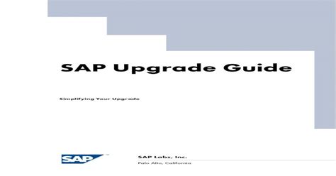 Download Sap Upgrade Guides 