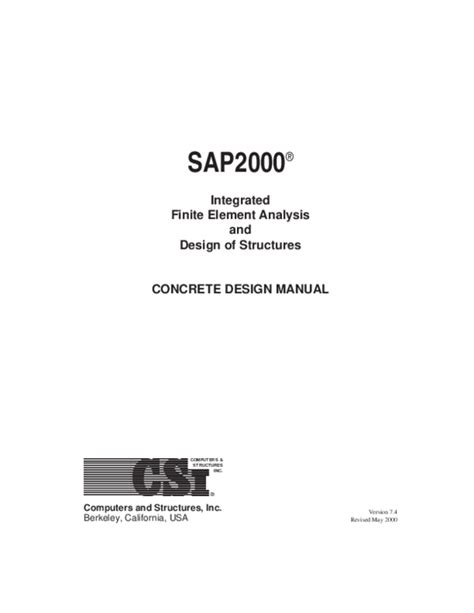 Sap2000 Manual Example Concrete Buskit