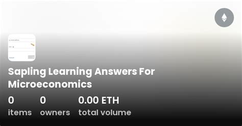 Read Online Sapling Learning Answers Microeconomics 