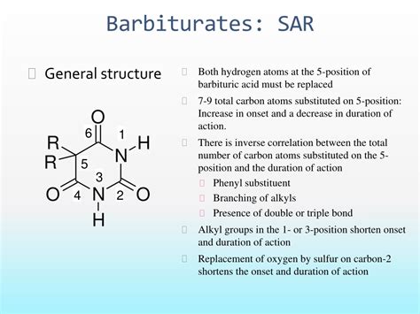 Sar Of Barbiturates