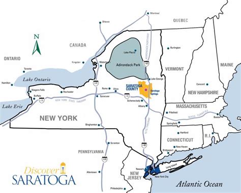 Saratoga Ny Map