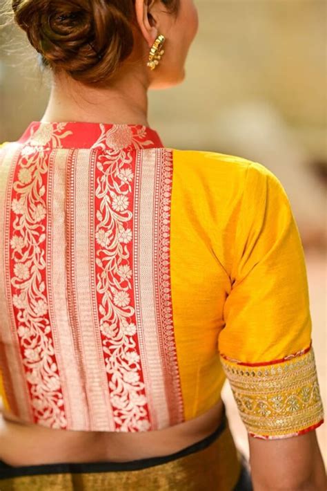 saree blouse with border