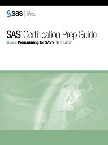 Sas Certification Prep Guide 3rd Edition