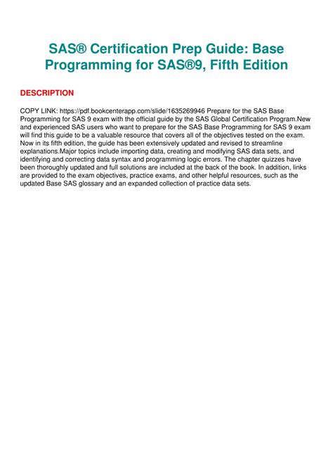 Sas Certification Prepbase Programming