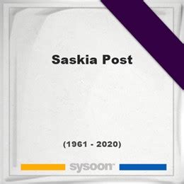 saskia post biography