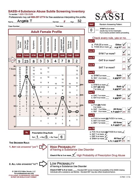 sassi 4 scoring key