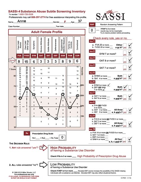 Read Sassi Scoring Key 