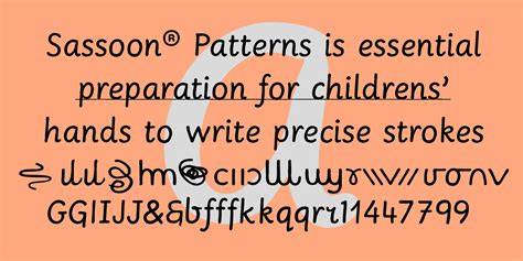 sasson primary handwriting font