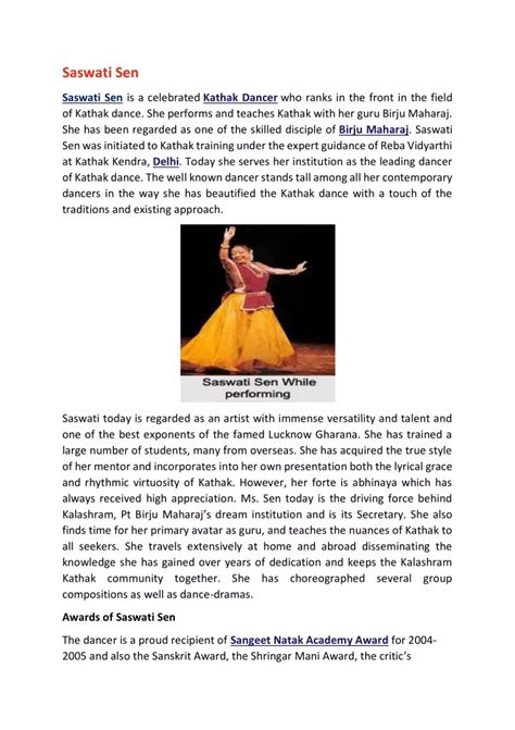 saswati sen biography sample