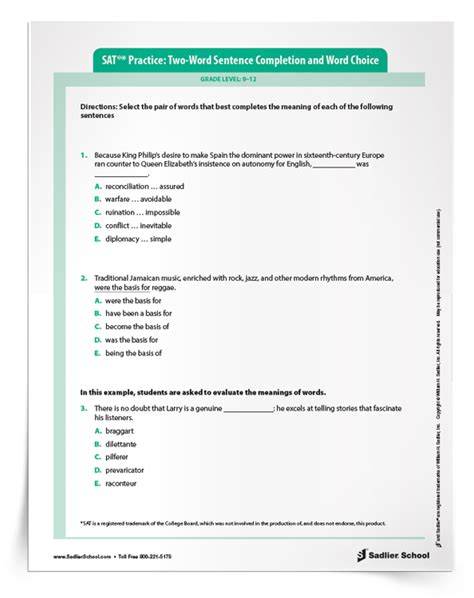 sat grammar exercises