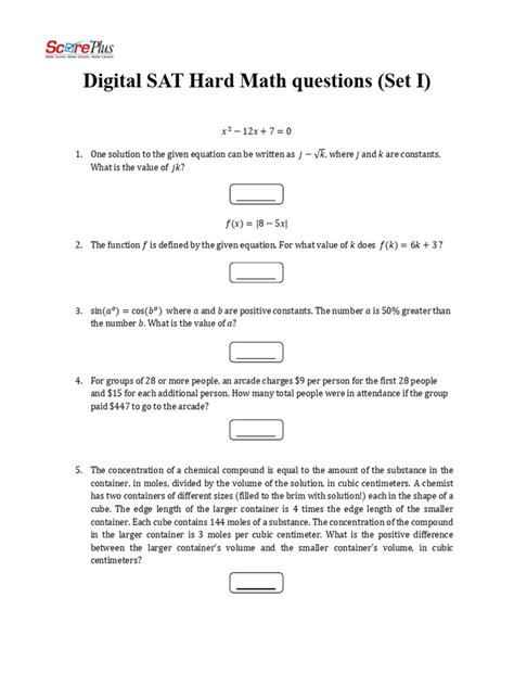 Sat Ii Math Pdf Papers Xtremepapers