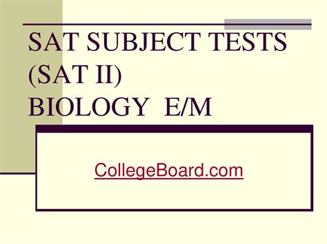Download Sat Subject Tests Sat Ii Biology E M Commack School District 