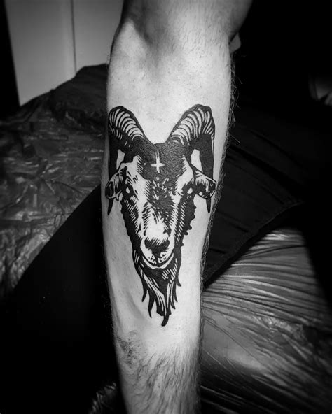 Satanic Goat Tattoo