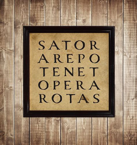 Sator Arepo Opera Rotas. Malleus Maleficarum GIOCO