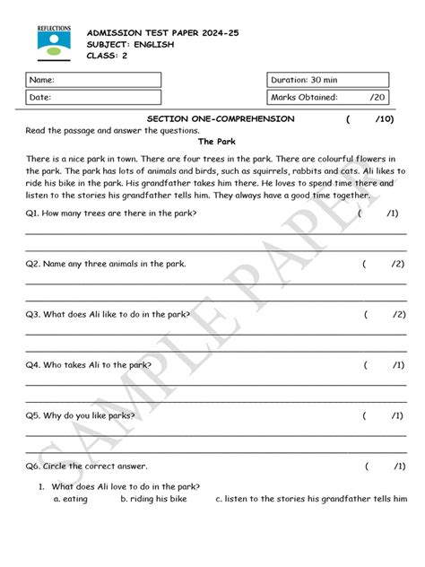 Satp English 2 Revised Answer Key