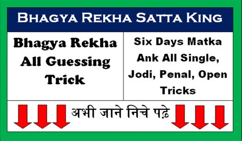 satta king bhagya rekha result