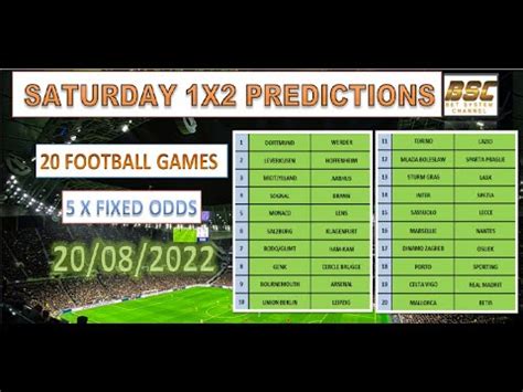 saturday football predictions