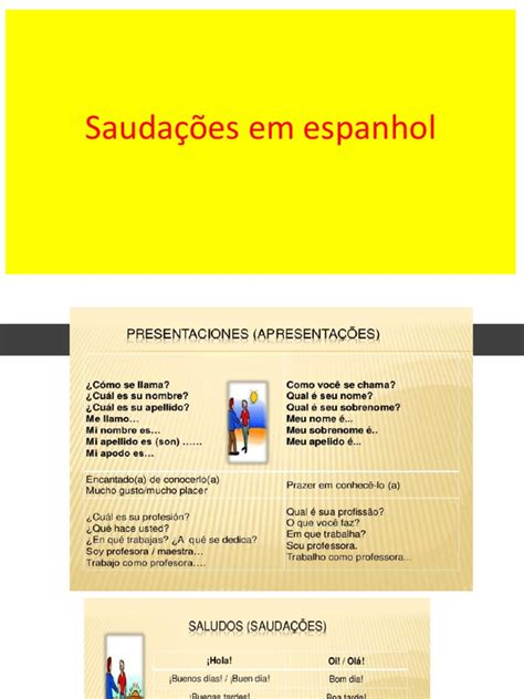 Saudações Em Espanhol