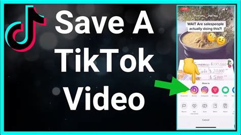 save from tik tok