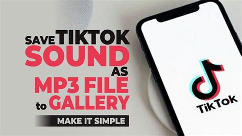 SAVE TIKTOK MP3 - 5 Cara Download Sound TikTok Tanpa Aplikasi, Easy Peasy!