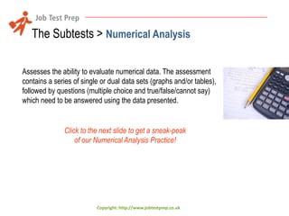 Read Online Saville Consulting Numerical Analysis Aptitude Practice 