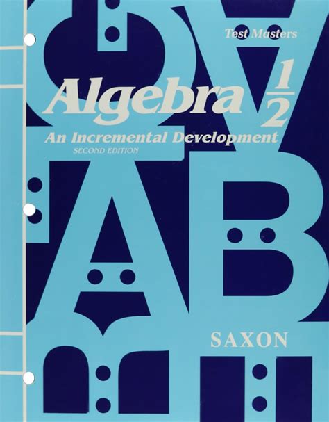saxon algebra 1 2 solution