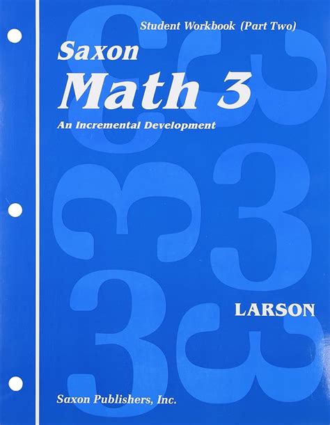 Saxon Math 3 Student Workbook
