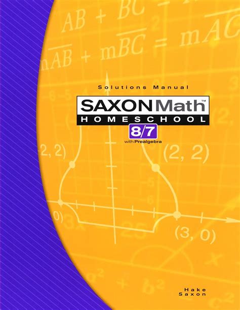 Saxon Math 8 7 Solutions Manual