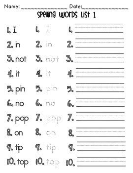 Saxon Phonics And Spelling 1st Grade 1 Lessons Saxon Spelling List First Grade - Saxon Spelling List First Grade