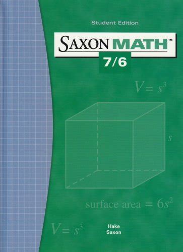 Read Online Saxon Math 7 6 Student Edition Pdf 