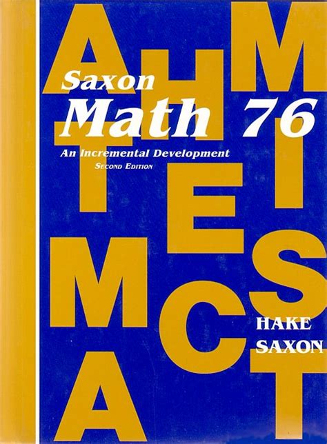Download Saxon Math 76 2Nd Edition 