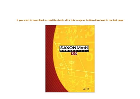 Read Online Saxon Math 76 4Th Edition 