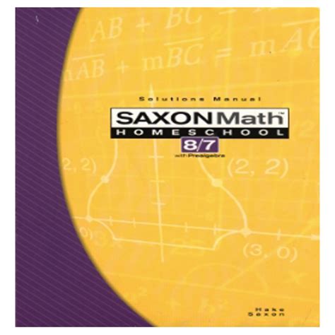 Full Download Saxon Math 8 7 Solutions Manual 