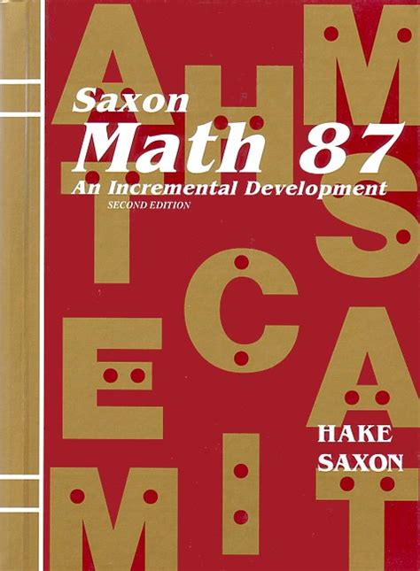 Read Saxon Math 87 Second Edition 