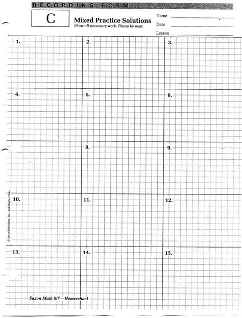 Full Download Saxon Math Problem Set Paper 
