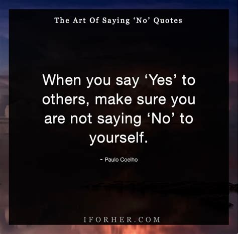 Saying No Quotes