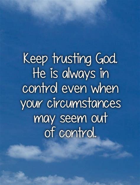 Sayings About Trusting God