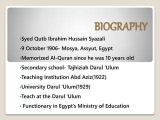sayyid qutb biography summary examples