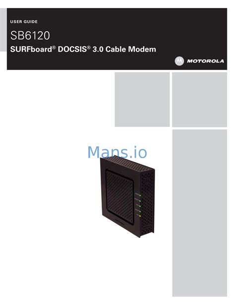 Read Online Sb6120 User Guide 