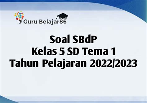 Sbdp Kelas 5