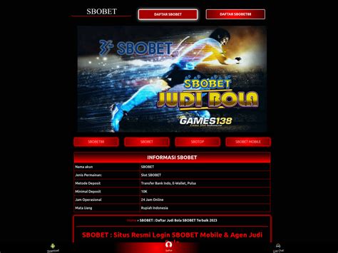 SBOBET88 LOGIN - LINK ALTERNATIF SBOBET88 LOGIN Platform Slot88 Gor