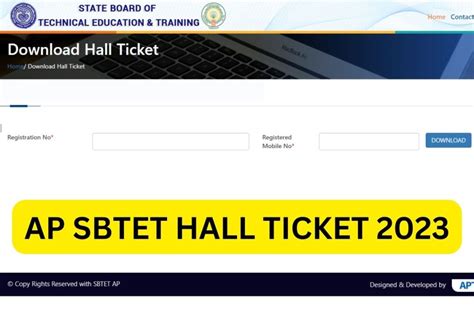 Sbtet Hall Ticket