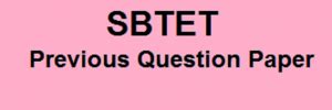 Sbtet Question Papers