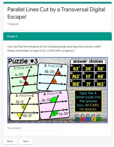 Scaffolded Math And Science Parallel Lines Cut By Parallel Lines And Transversals Homework Answers - Parallel Lines And Transversals Homework Answers