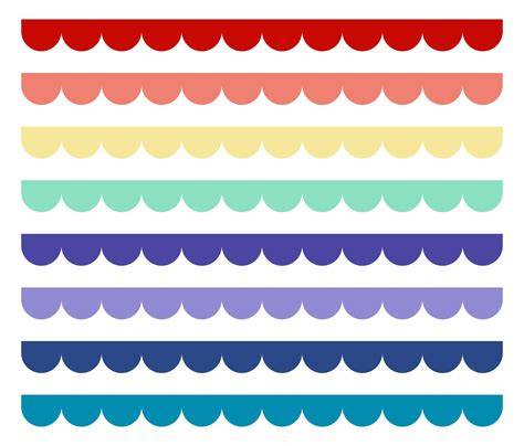scalloped edge border template