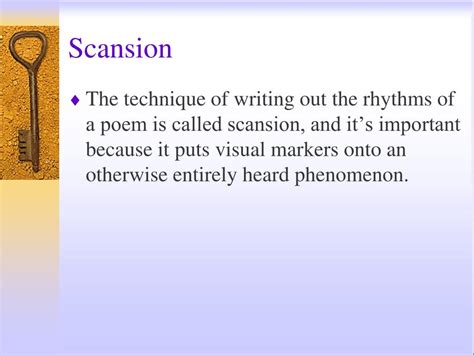 Scansion Meaning