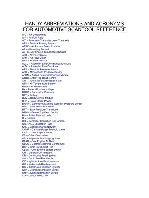 Scantool Reference Jeep