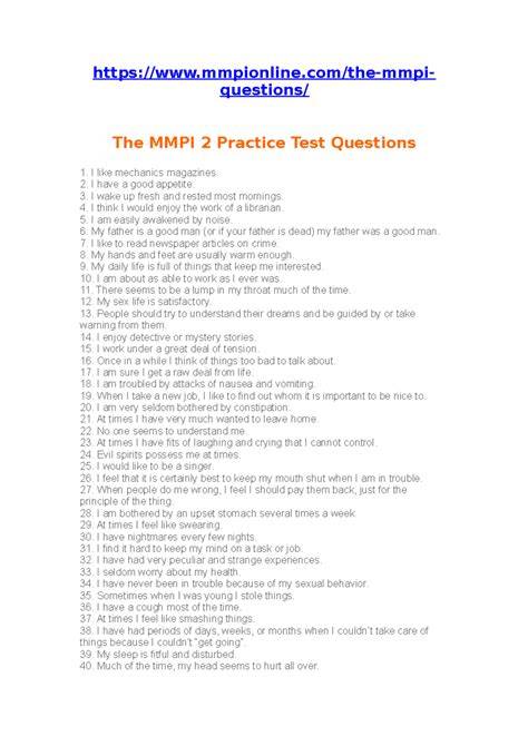 scarica test mmpi