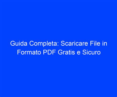 Scaricare File Pdf