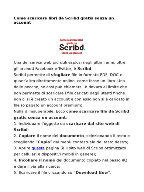 Read Scaricare Libri Gratis Scribd 